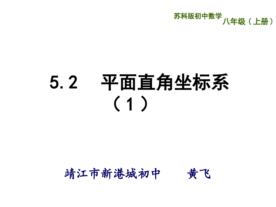 平面直角坐标系（1）_第1页