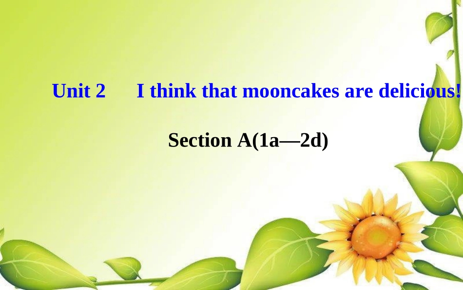 九年级Unit2SectionA_第1页