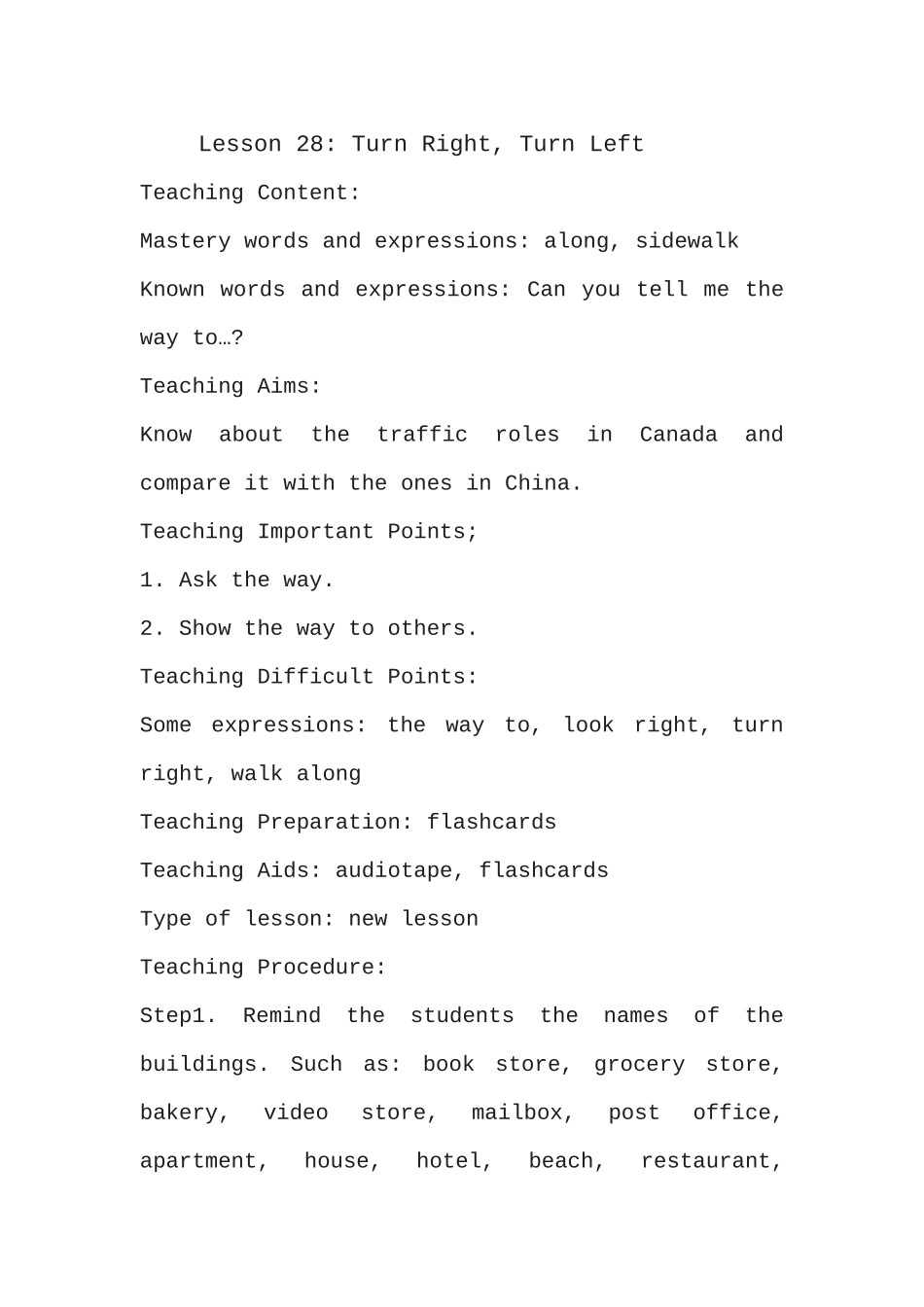 八年级上册Lesson28教学设计_第1页