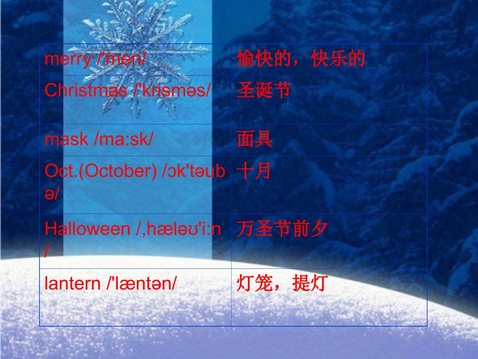 小学六年级上unit11课件_第3页