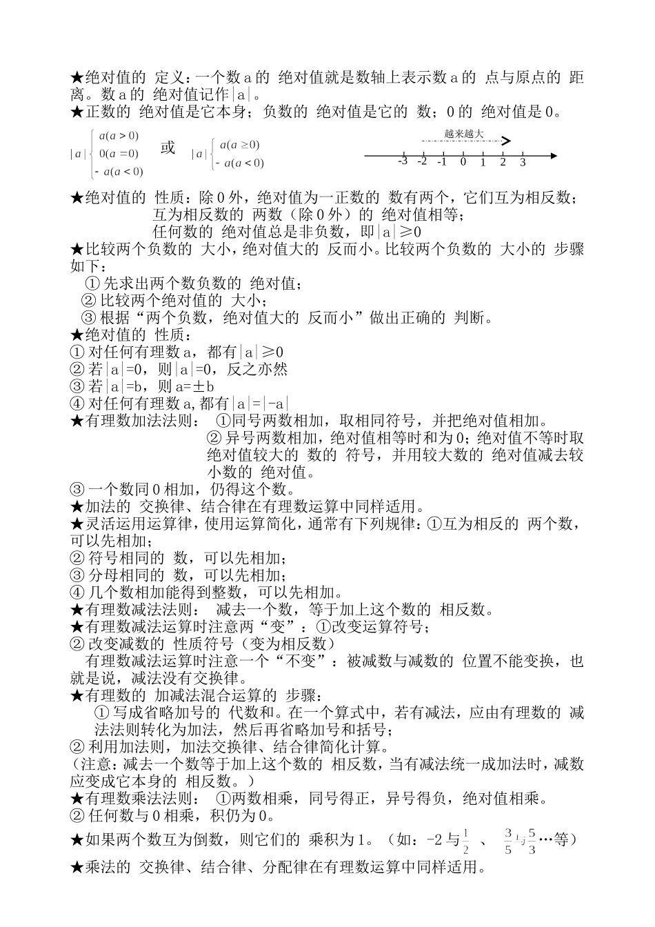 初一数学知识点汇总_第2页