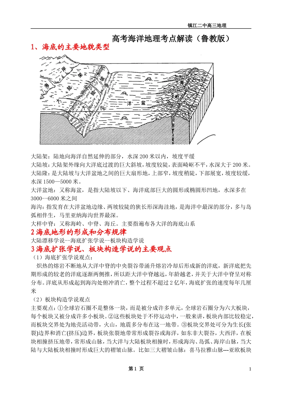 海洋地理考点解读(1)_第1页