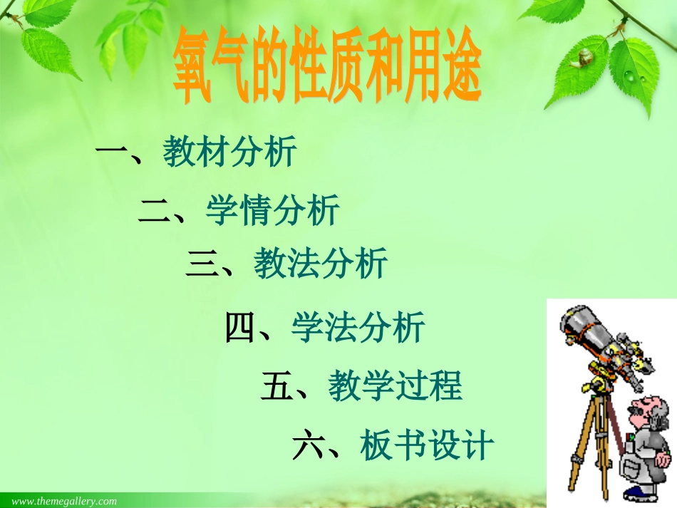 《氧气的性质和用途》说课PPT_第2页