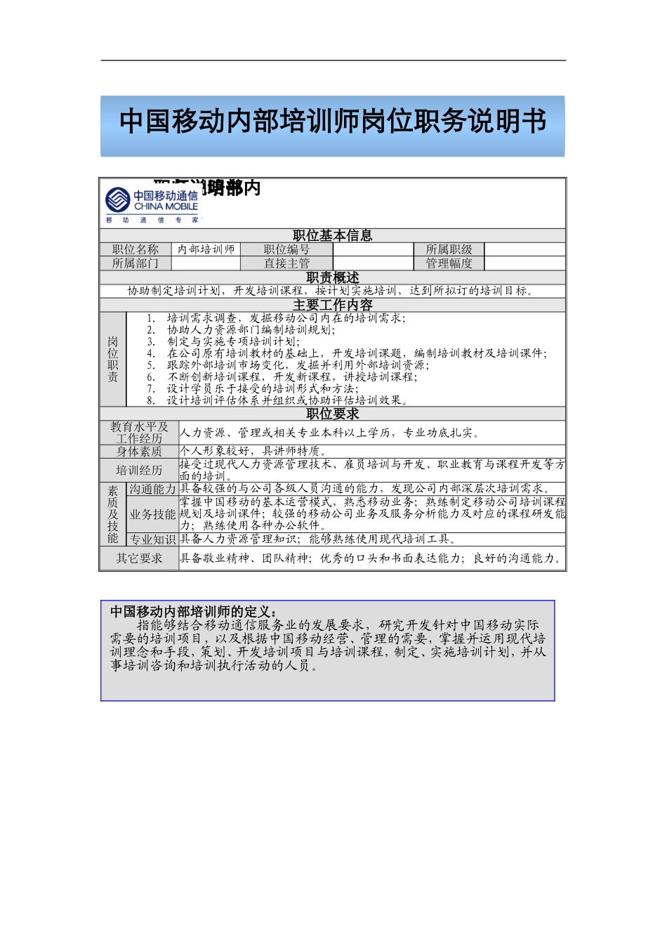 02-中移动-内部培训师管理体系(附配套实施表格)-36页_第2页