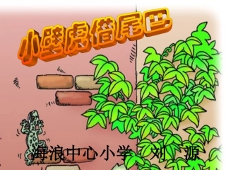 《小壁虎借尾巴》PPT