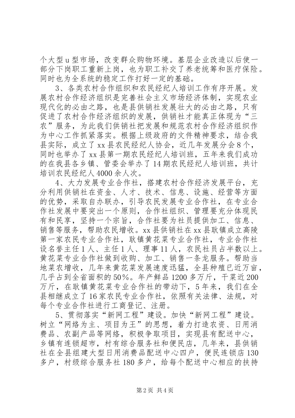 供销社“十一五”工作总结及“十二五”发展规划_第2页