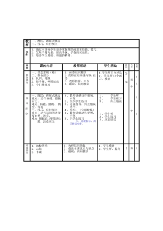 《蹲踞式跳远》教案