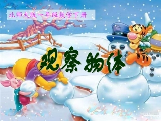 北师大版数学一年级下册《观察物体》3