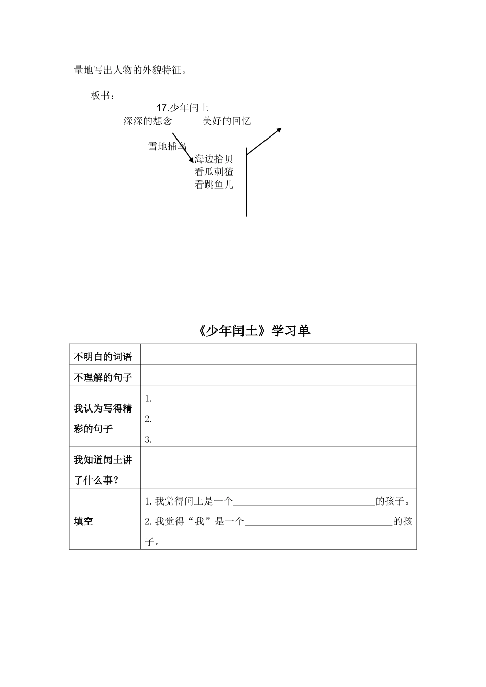 《少年闰土》教学设计 (4)_第3页