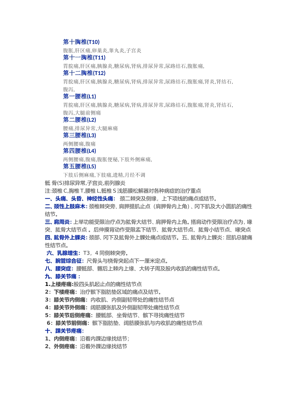 【颈腰椎病】诊断口诀_第2页