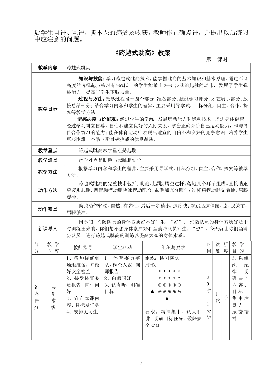 《跨越式跳高》教学设计_第3页