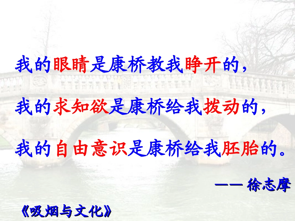 《再别康桥》 优秀课件_第2页