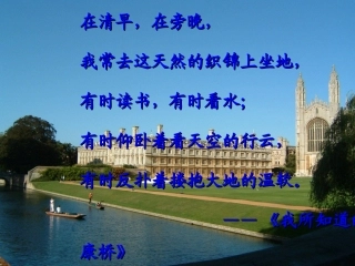 《再别康桥》 优秀课件