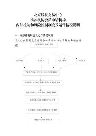5.内部控制及风险控制制度及运作情况说明