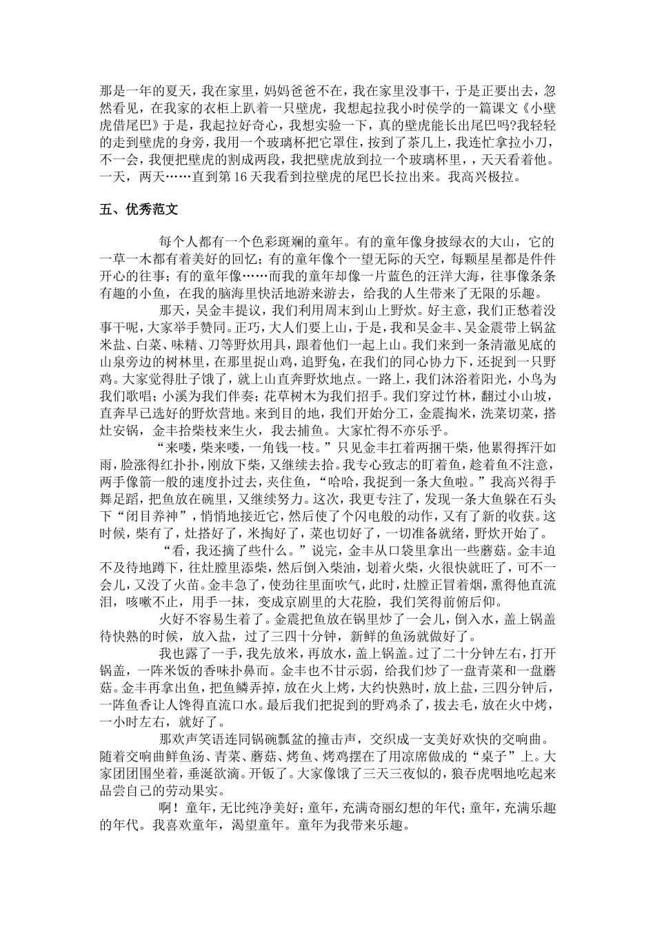 《一件有趣的事》作文指导_第3页