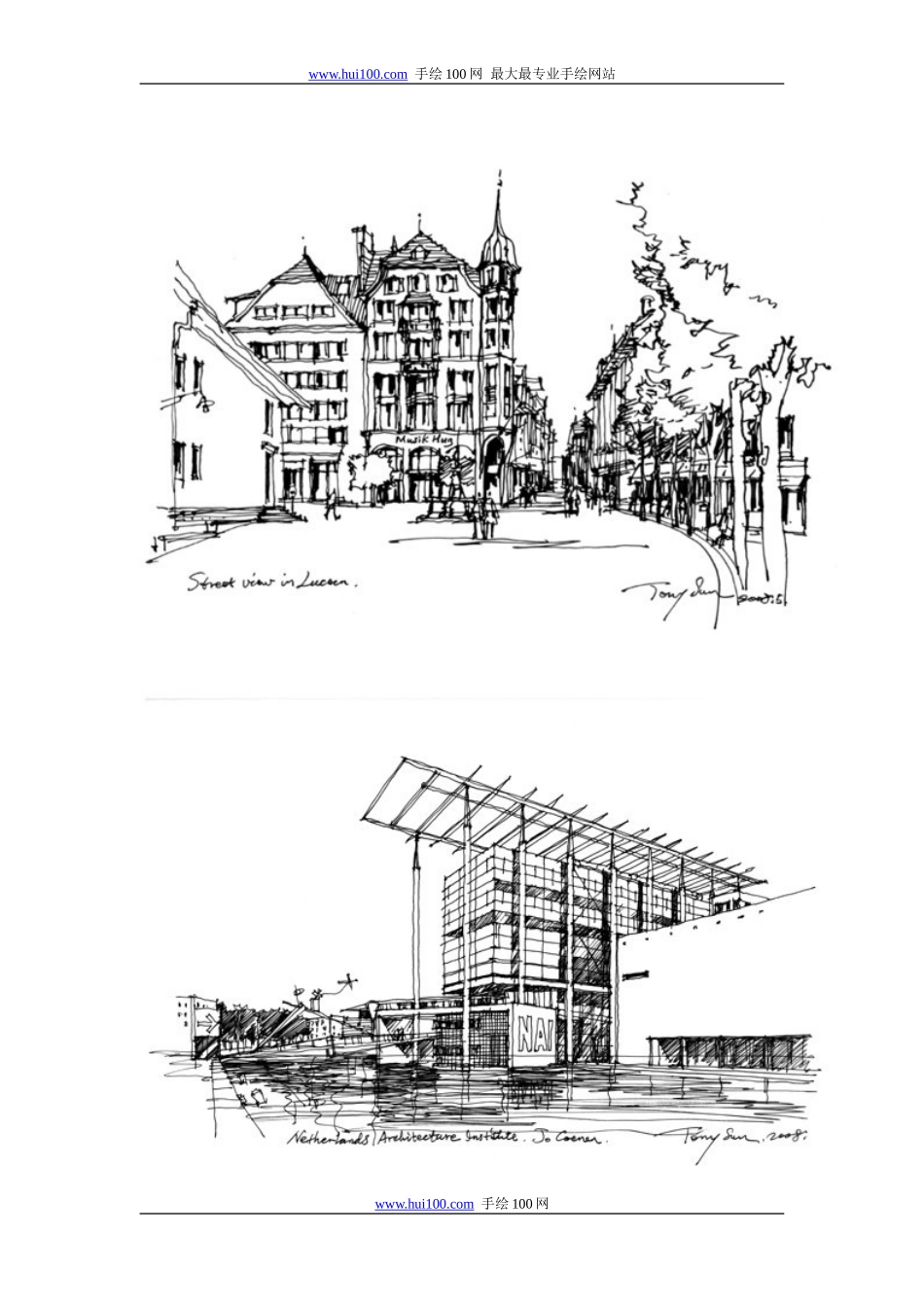 100张建筑钢笔画速写范例_第2页