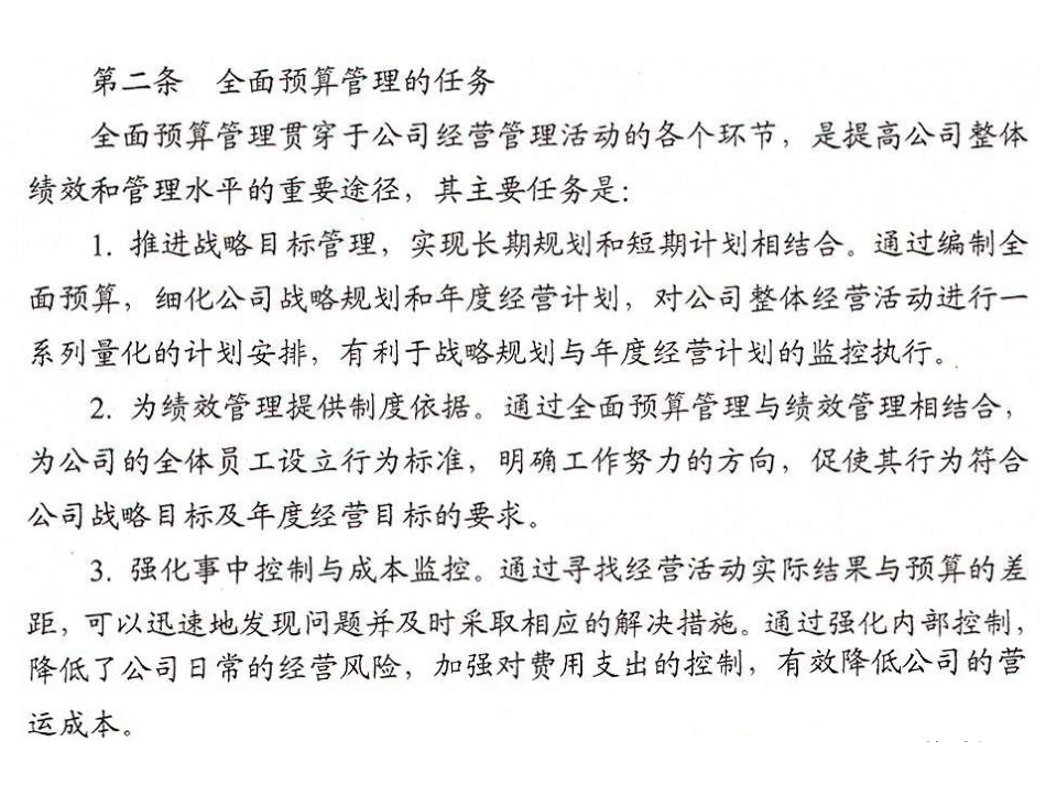 (经典)全面预算管理制度与表格案例_第2页