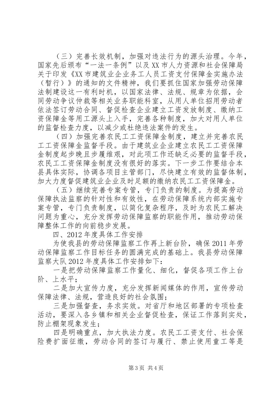 劳动监察年度工作总结和工作计划_第3页