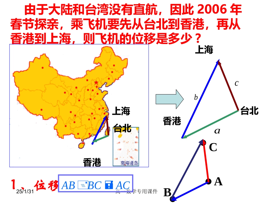 7.3职高数学--平面向量的线性运算_第3页