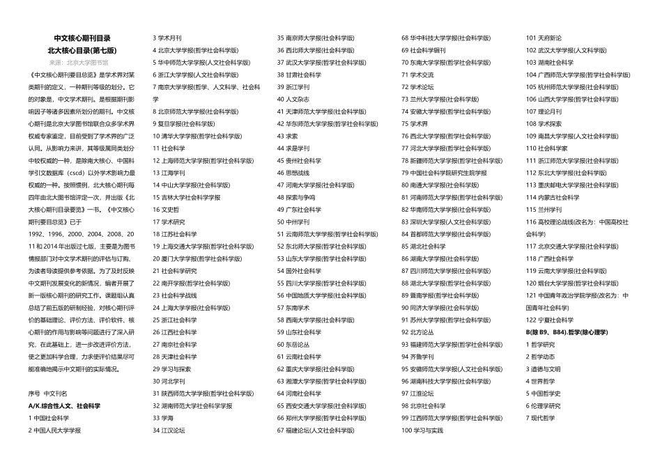 2017北大核心期刊_第1页