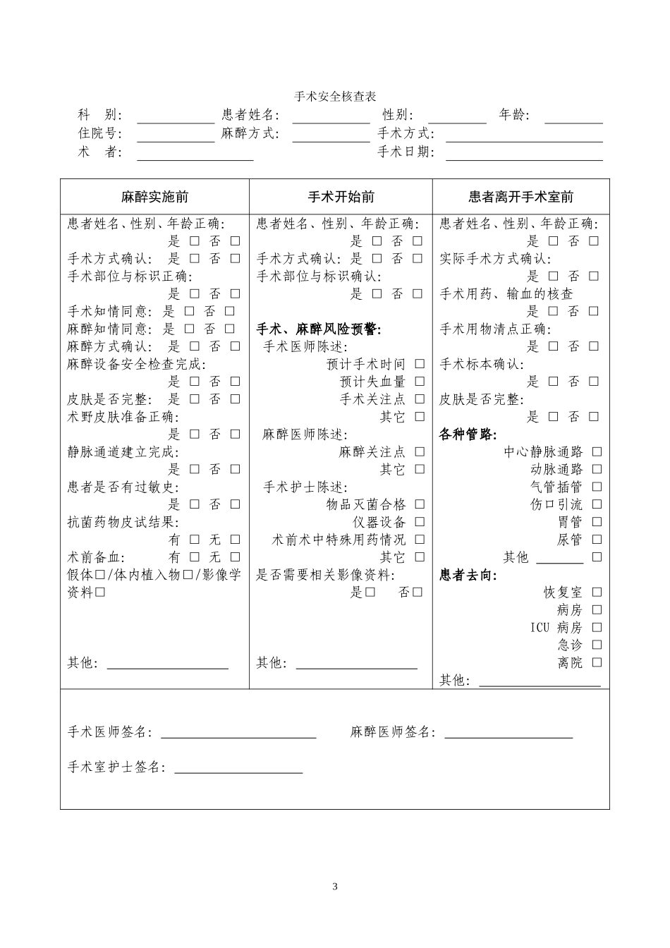 《手术安全核查制度》和《手术风险评估制度》_第3页