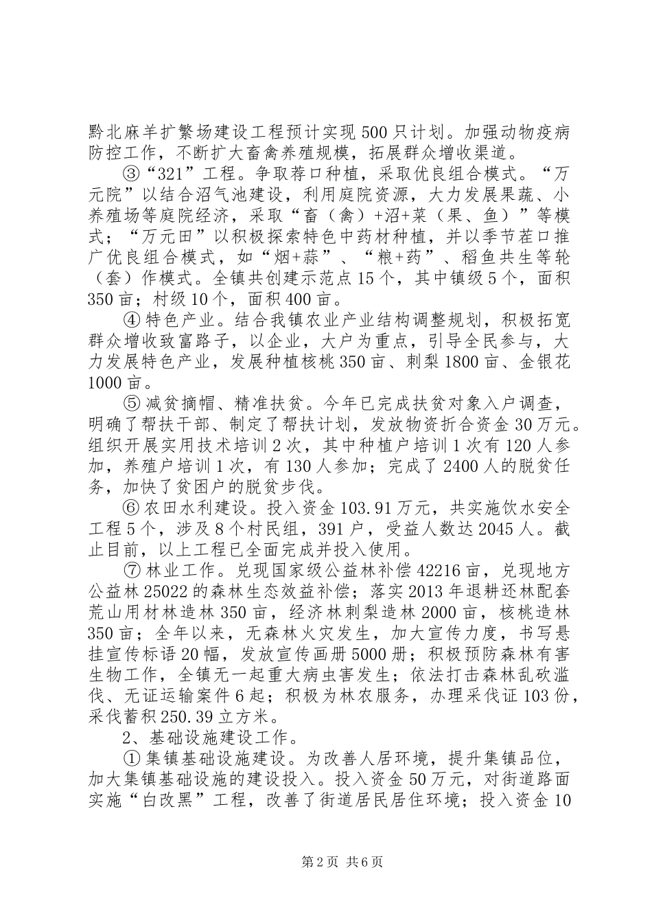 XX年度乡镇年终总结及XX年工作安排_第2页