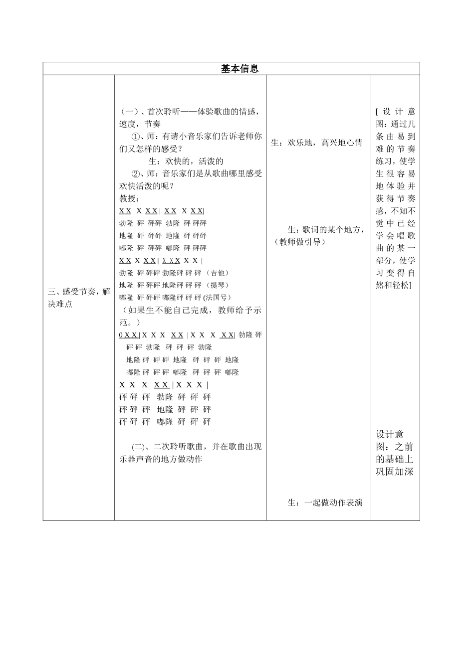 《我是小音乐家》教学设计及反思_第3页