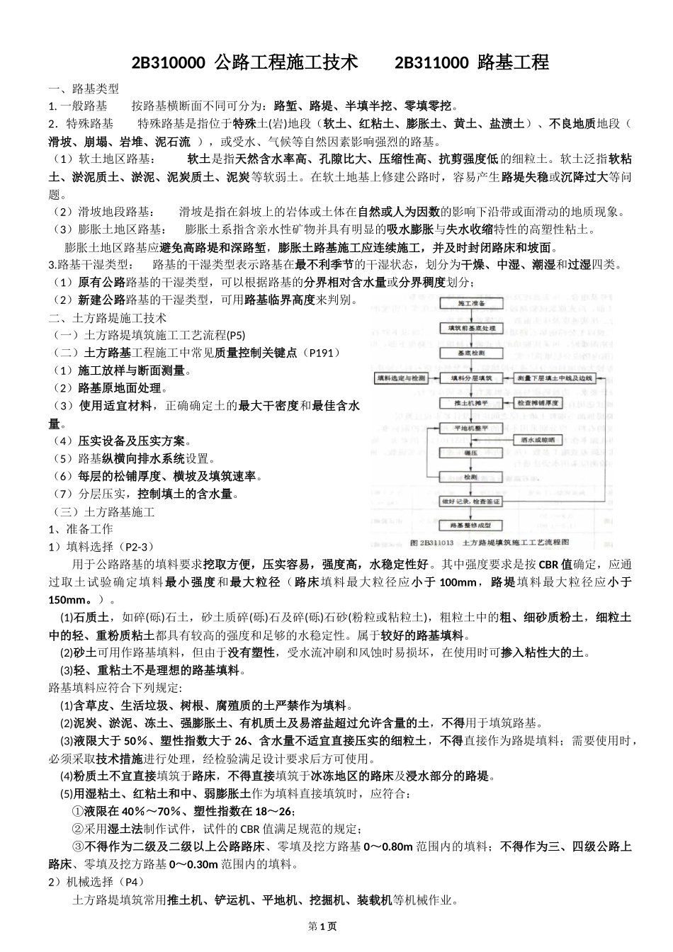 2017二建公路精简教材,WORD版_第1页