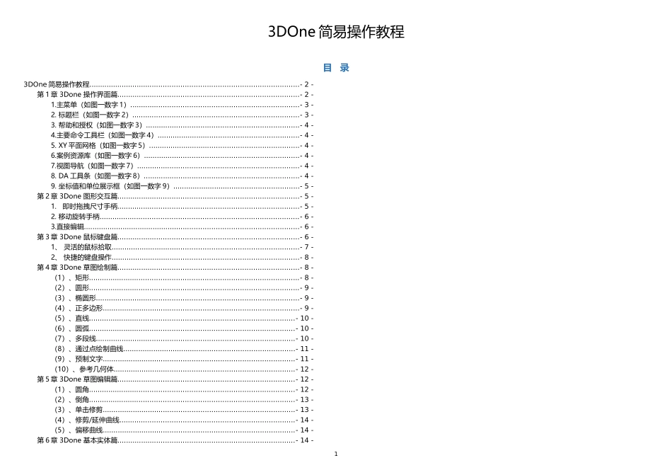 3DOne简易操作教程_第1页