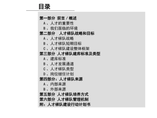 25、公司人才梯队建设思路