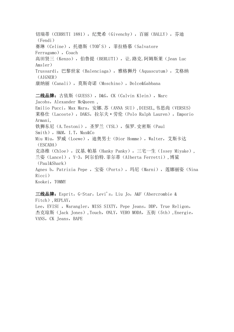 10大奢侈品服装品牌排行榜_第3页