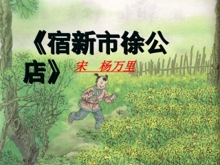 《宿新市徐公店》课件
