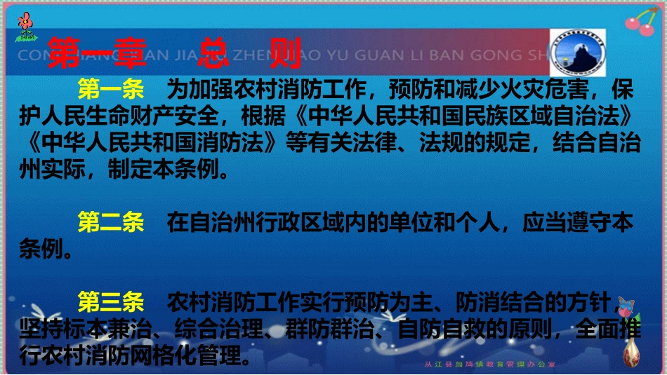 《黔东南州农村消防条例》学习课件_第3页