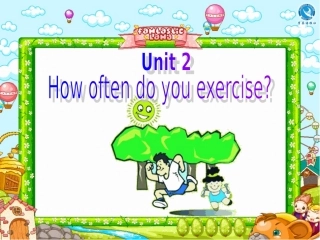 人教版新目标八年级上册Unit2_How_often_do_you_exercise_Section_A课件
