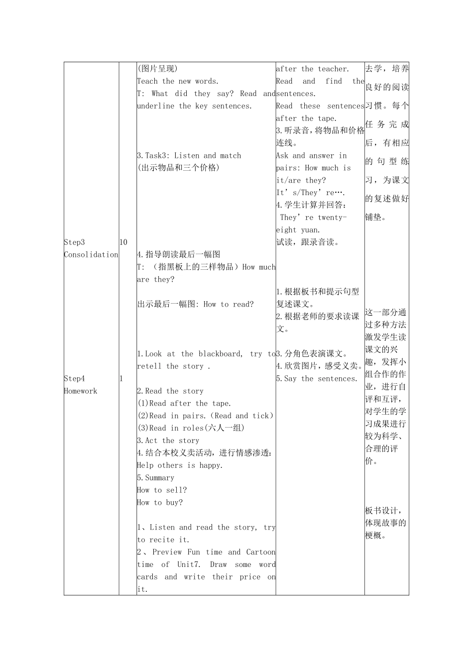 四上Unit7Howmuch教案_第2页