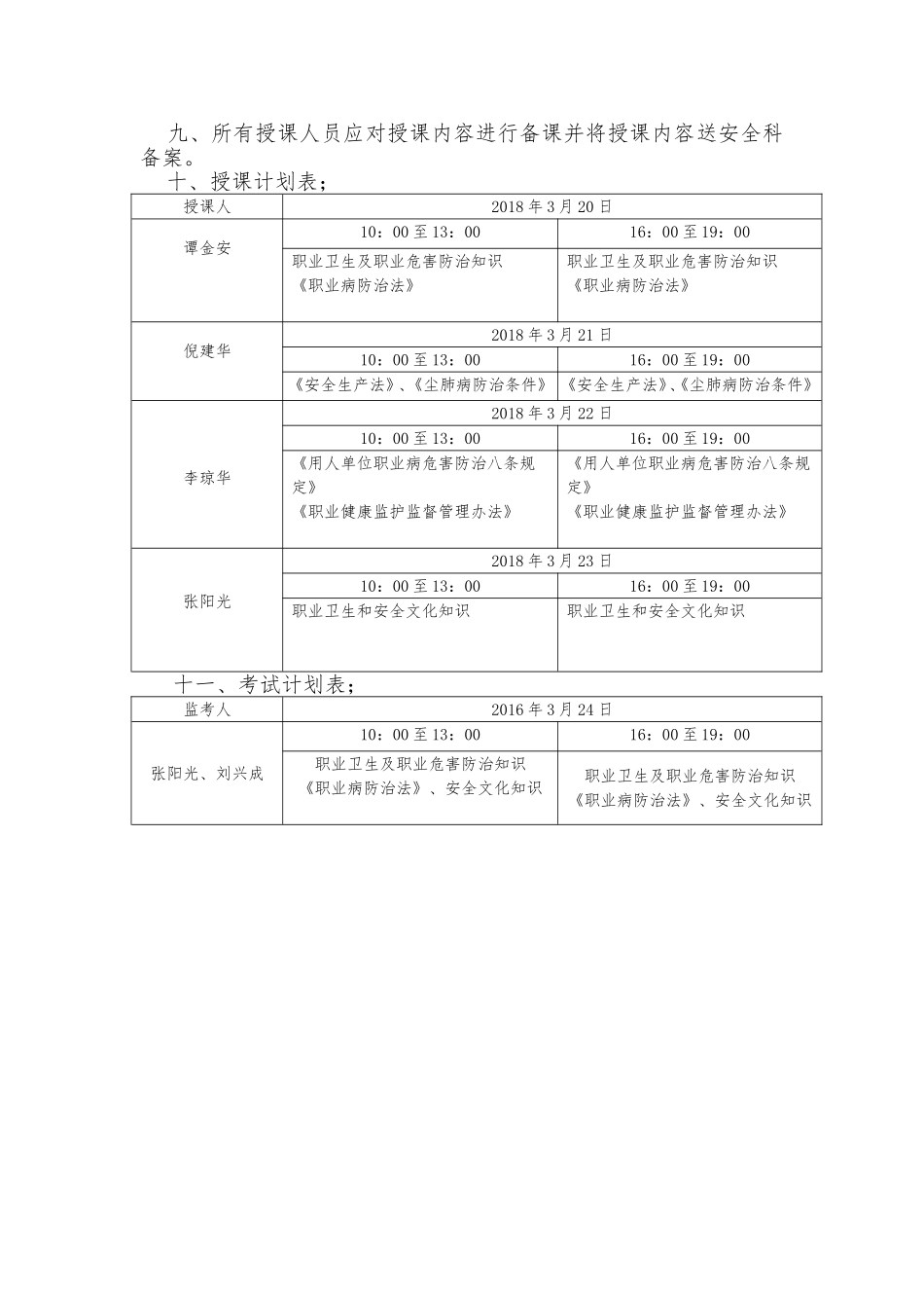 2018年煤矿职业卫生培训计划、实施方案、总结_第3页