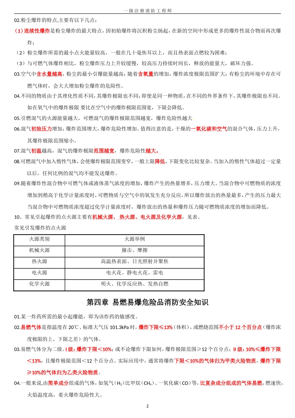 2016一级消防工程师技术实务考点重点_第2页