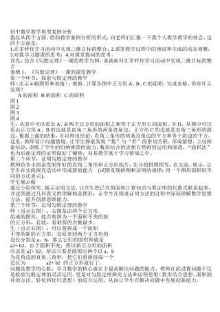 初中数学教学典型案例分析