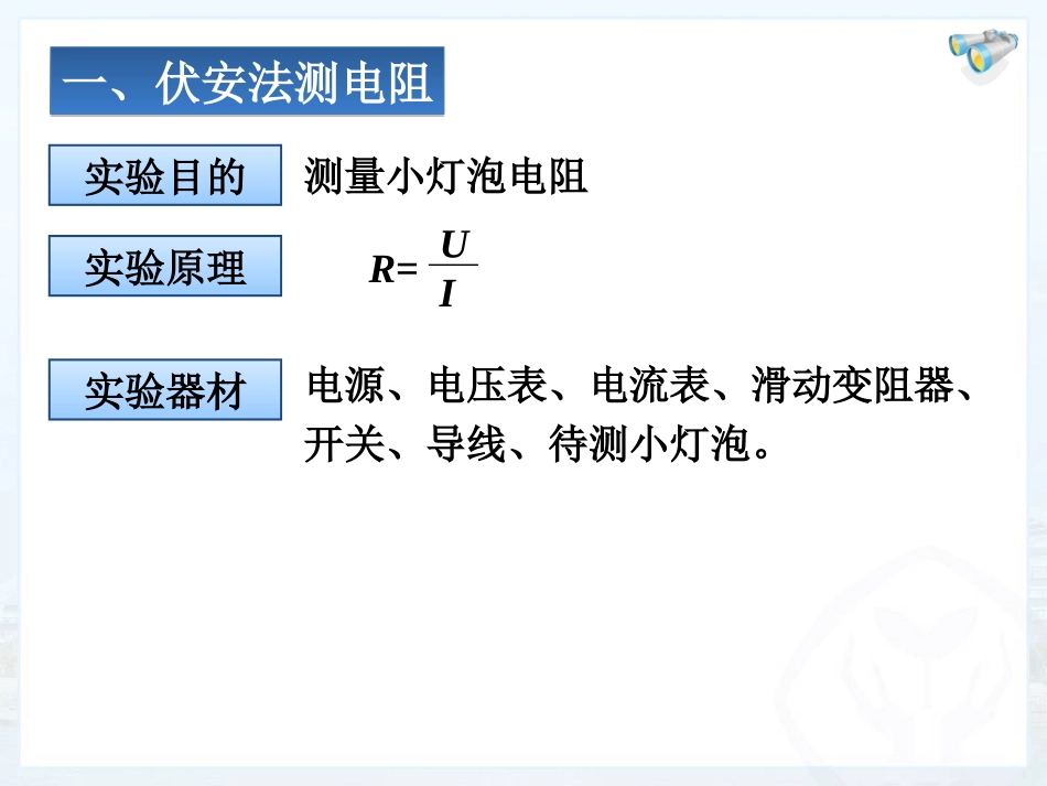 测量小灯泡电阻_第3页