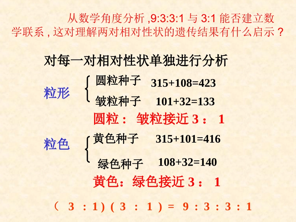 【生物】12孟德尔的豌豆杂交实验（二）课件（人教版必修2）_第3页