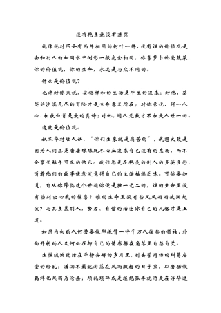 没有艳羡就没有迷茫(价值观)