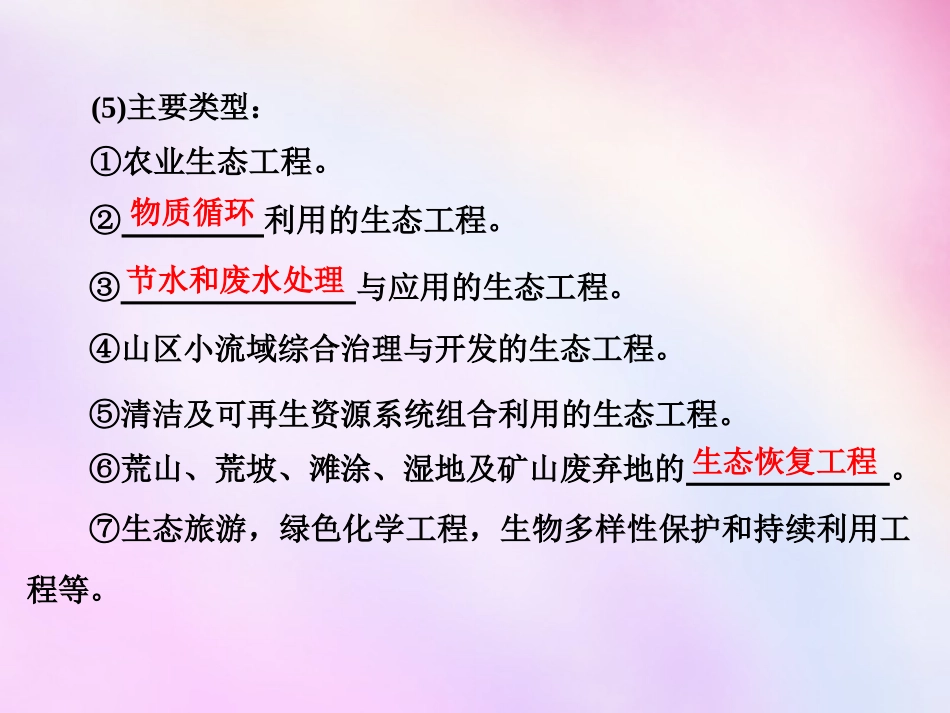 2016高考生物一轮复习 第四讲 生态工程课件 浙教版选修3._第3页