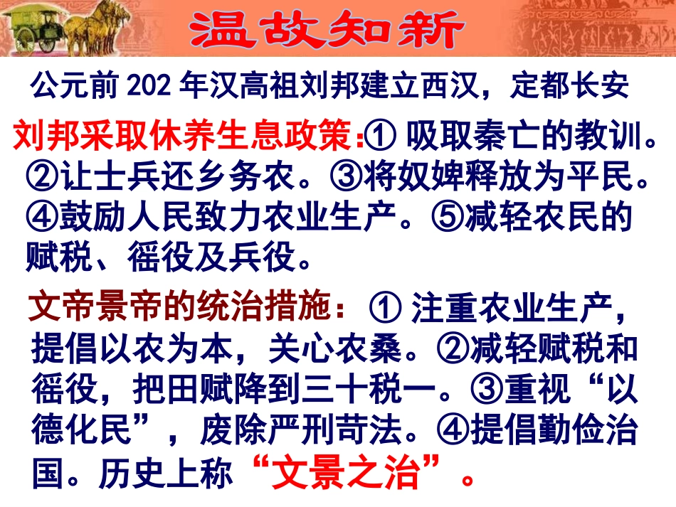 2016人教版七年级第12课汉武帝巩固大一统王朝_第1页