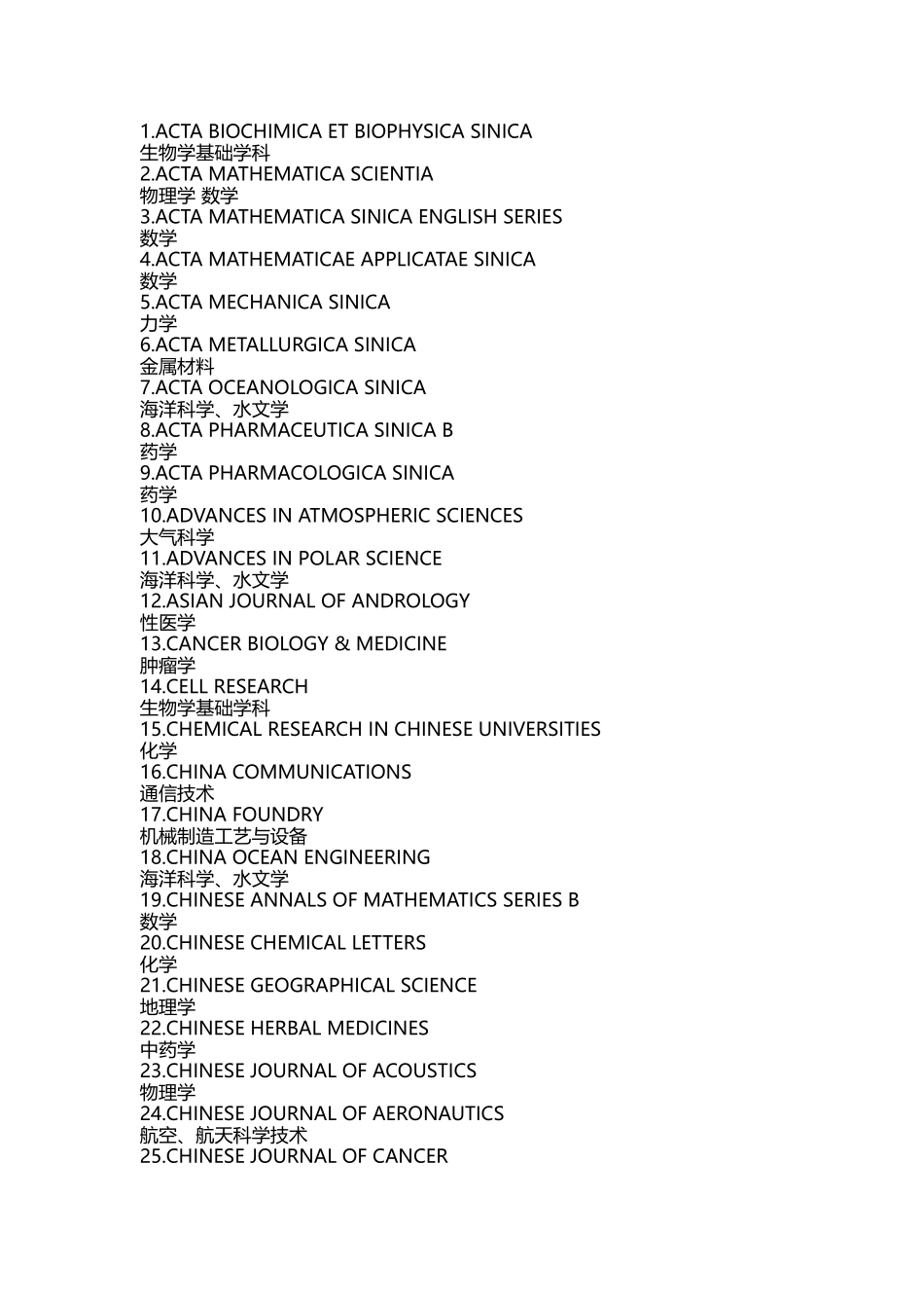 2017年科技核心期刊(科技统计源期刊)_第1页