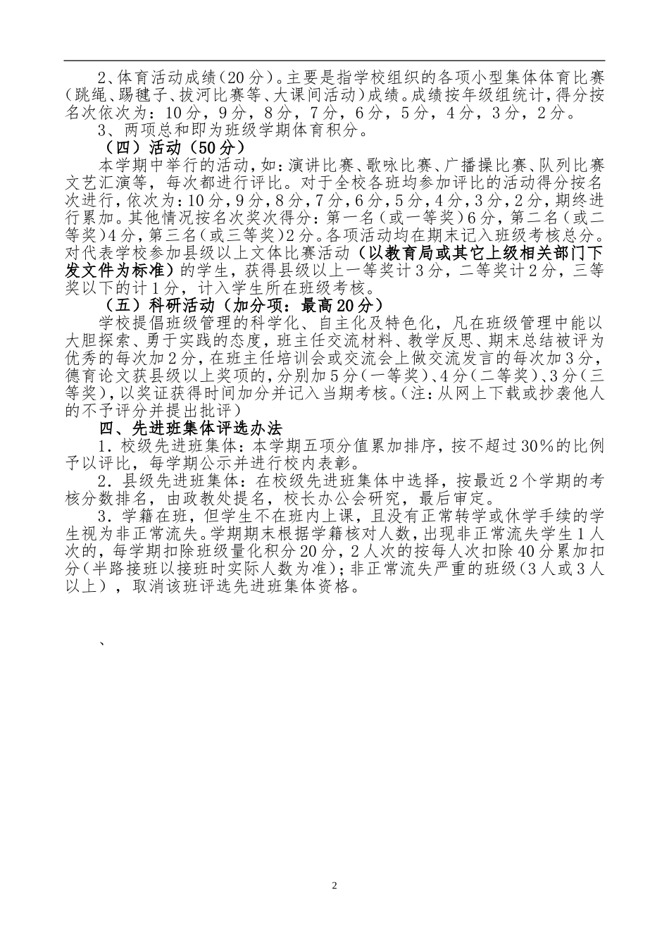 (新)先进班集体评选办法_第2页