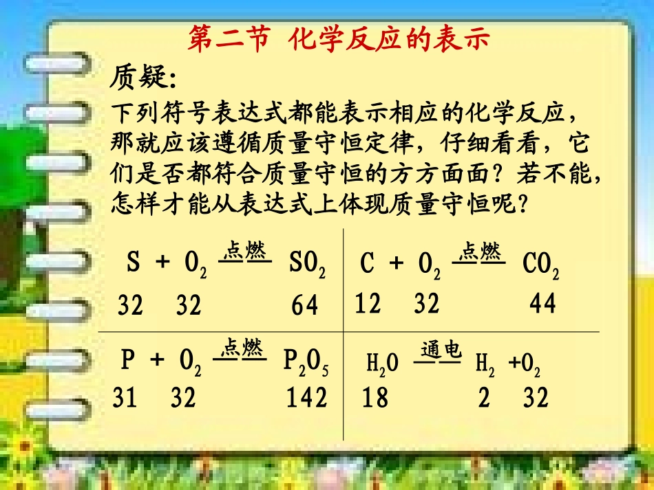 化学反应的表示_第1页