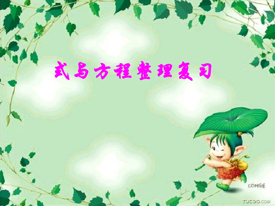 式与方程总复习_第3页