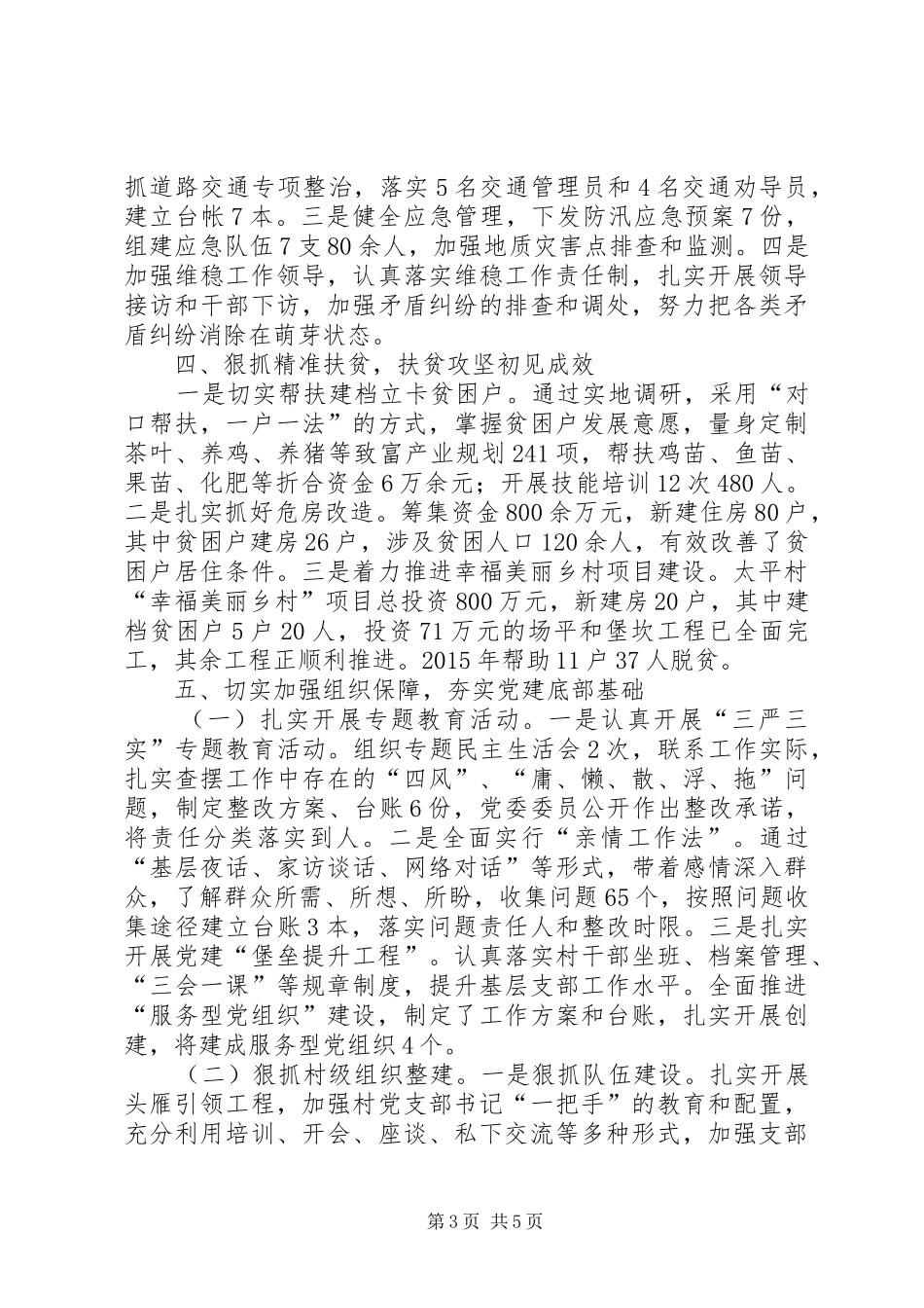 乡人民政府工作总结和工作计划_第3页