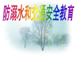 《防溺水和交通安全教育》