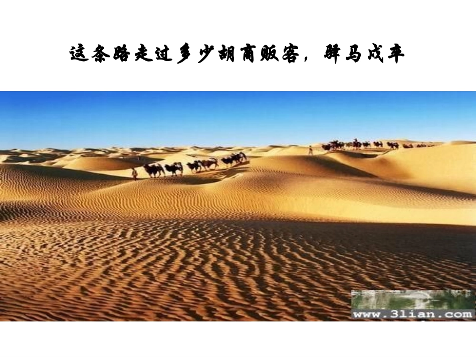 2016版第14课沟通中外文明的“丝绸之路 ”_第3页